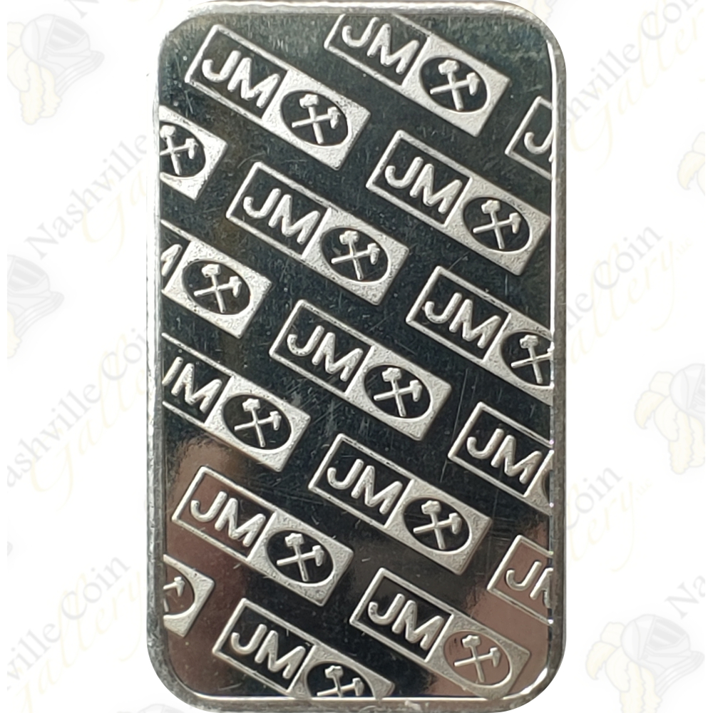 Johnson Matthey 1 oz .999 Fine Silver Bar - SKU #62001