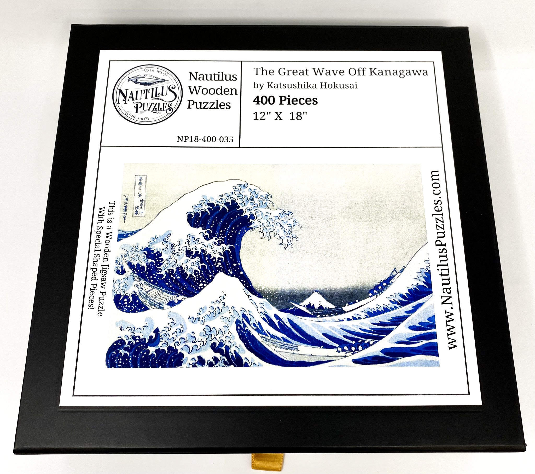 Great Wave Off Kanagawa Japanese Woodblock Puzzle, Katsushika