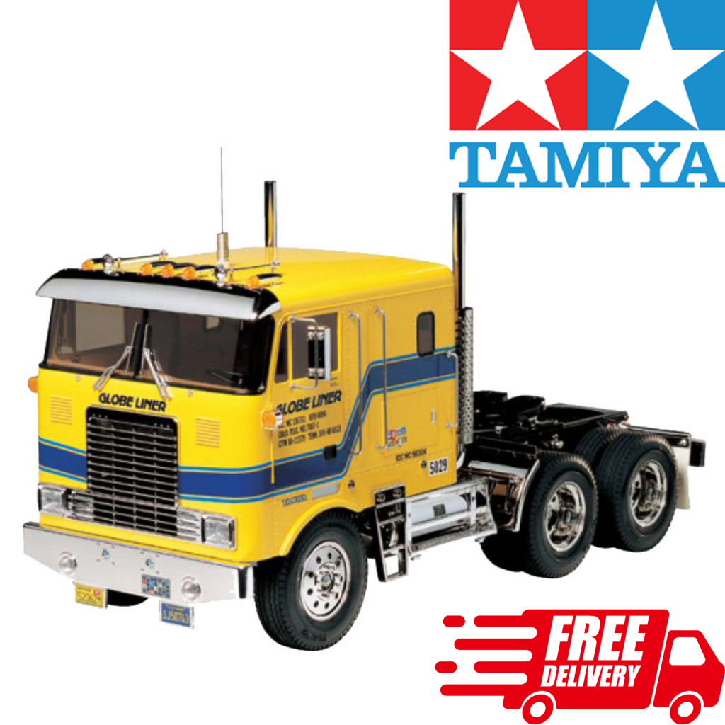 Tamiya 1/14 RC Globe Liner Semi Truck Kit Tractor Trailer Radio