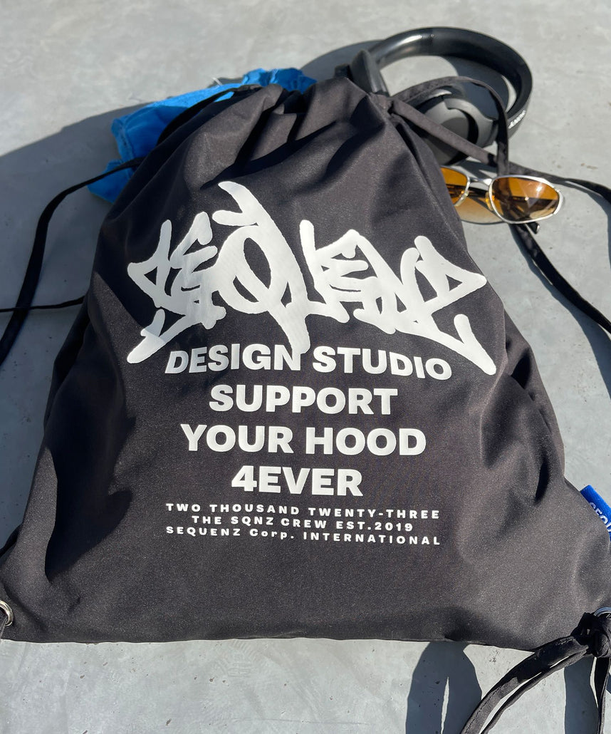 SEQUENZ 2 FACE STRING KNAPSACK / リバーシブル テック ナップサック