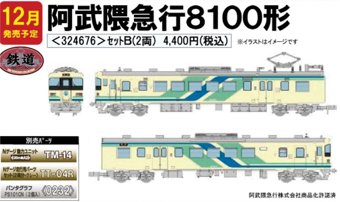 鉄コレ 阿武隈急行8100形2両セットB 324676 #トミーテック #鉄道