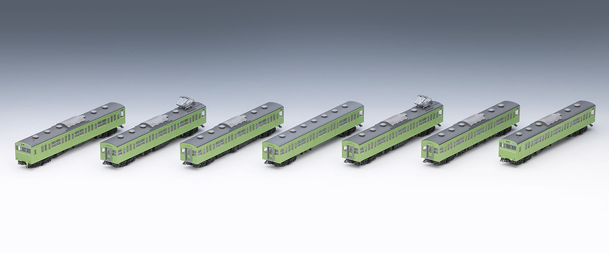 国鉄 103系通勤電車（初期型非冷房車・ウグイス）増結セット 品番