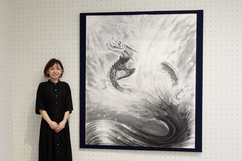 龍の水墨画｜第33回全国平成水墨画展・受賞作品「龍神2024」 - 書道