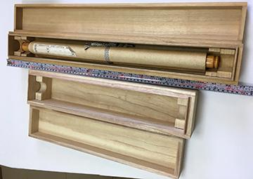 書畫卷軸隔酸梧桐木盒木盒掛圖軸盒桐軸箱– 元亨文保存復國際有限公司