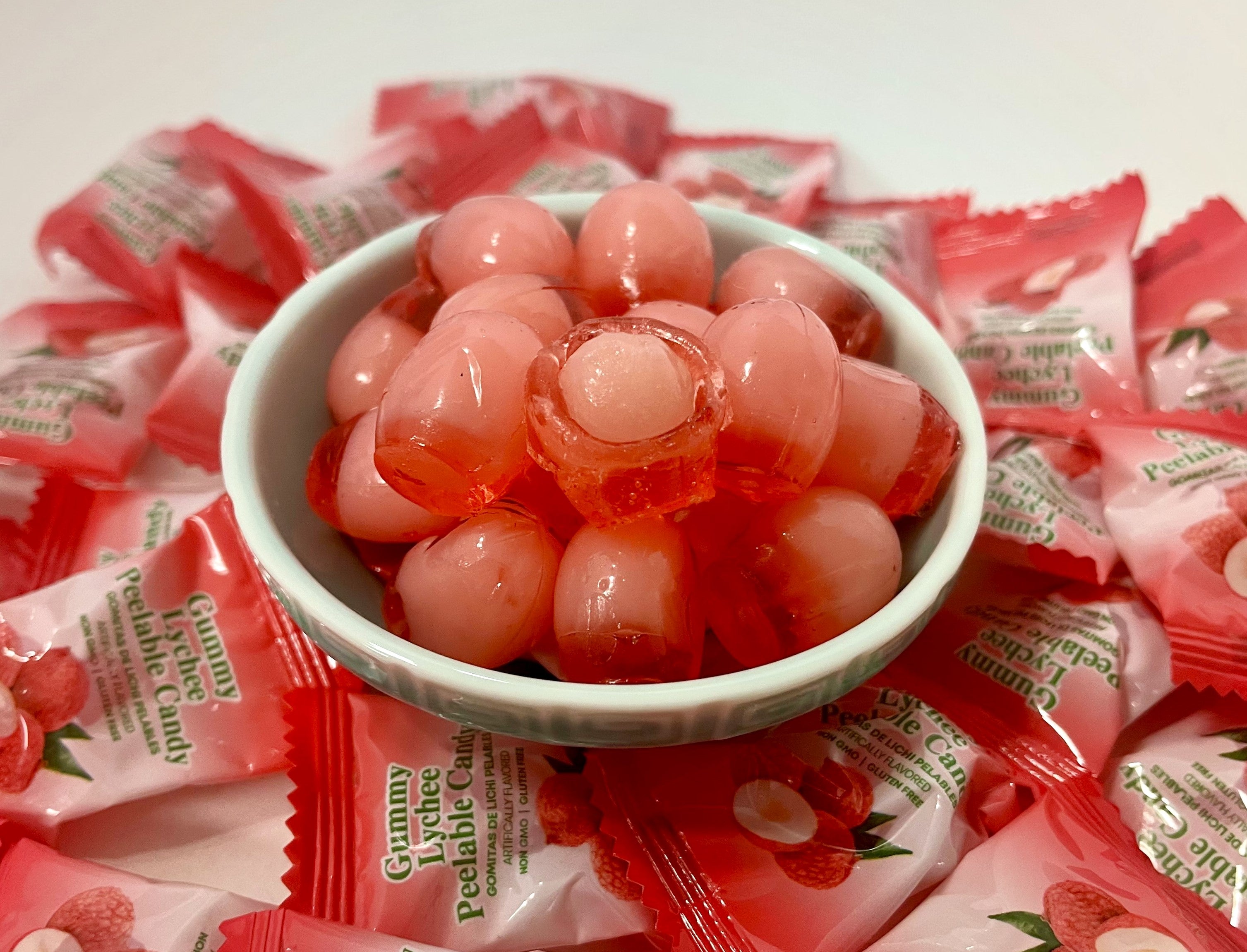 Gummy Lychee Peelable Candy - GT - GoTo Tea by New Midori Trading Inc.