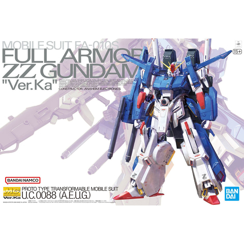 ガンプラ「MG 1/100 フルアーマーZZガンダム Ver.Ka」「MGSD