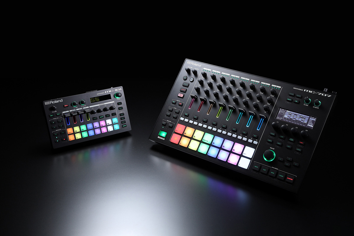 ローランド、オールインワンの音楽制作ツール「MC-707」と「MC-101」を