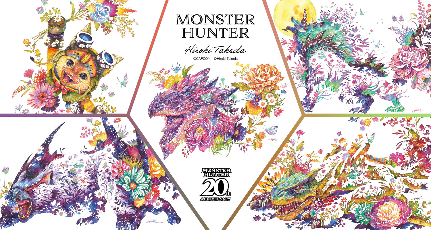 カプコンカフェ×MH20th モンハンピンズセットA・B・Cセット イベント