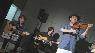 オフィスビルのエントランスで「ジャズ」演奏会 東海地方を中心に活動