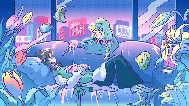 画像7 / 10＞80年代の漫画テイストなイラストが話題！こだわりの配色が
