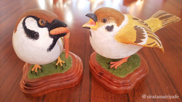 半身まひの父手作りの鳥の彫刻に「感動しました」とTwitterで反響