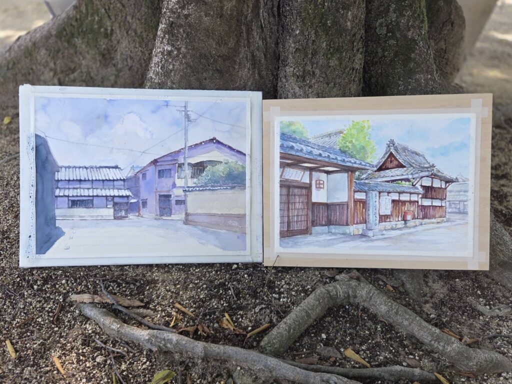 大阪府｜八尾市｜久宝寺｜伝統的町並み｜2025年7月｜風景画・作品