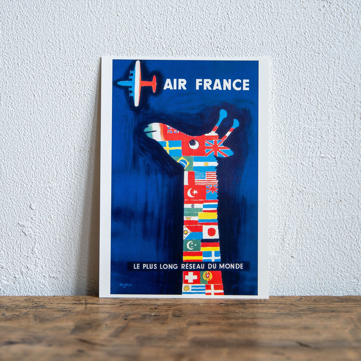 Raymond Savignac/レイモン・サヴィニャック ポストカード (Air France