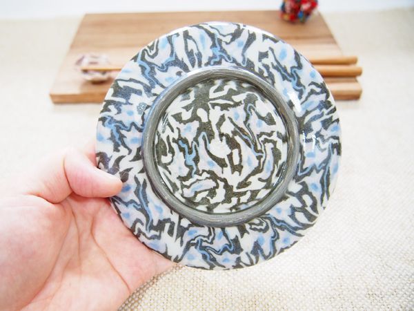 練込マーブル 小皿 【甲和焼 芝窯】取皿・中皿・大皿陶器,食器,練込