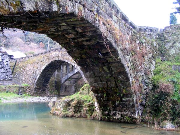 茨城県南・引き取り限定】石 弓形橋 石橋 置物 日本庭園 茨城県南