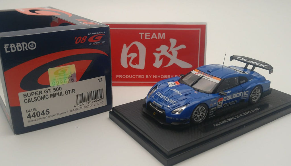 EBBRO NISSAN GT-R 1:43 CALSONIC IMPUL 2008 SUPER GT 500 – NIHOBBY
