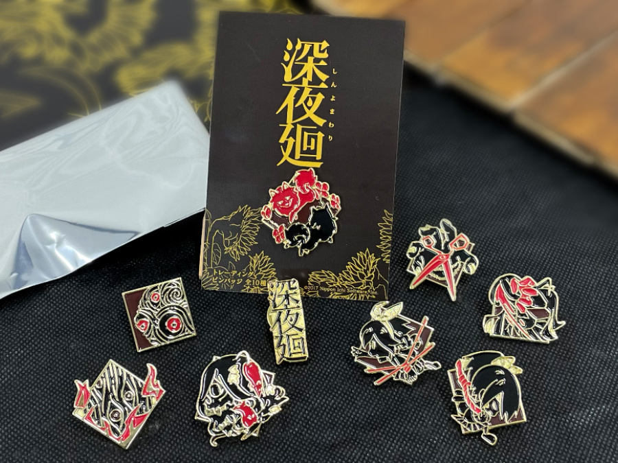 六周年記念企画」第二弾 新規描き下ろしピンバッジ | 深夜廻 ・ 夜廻