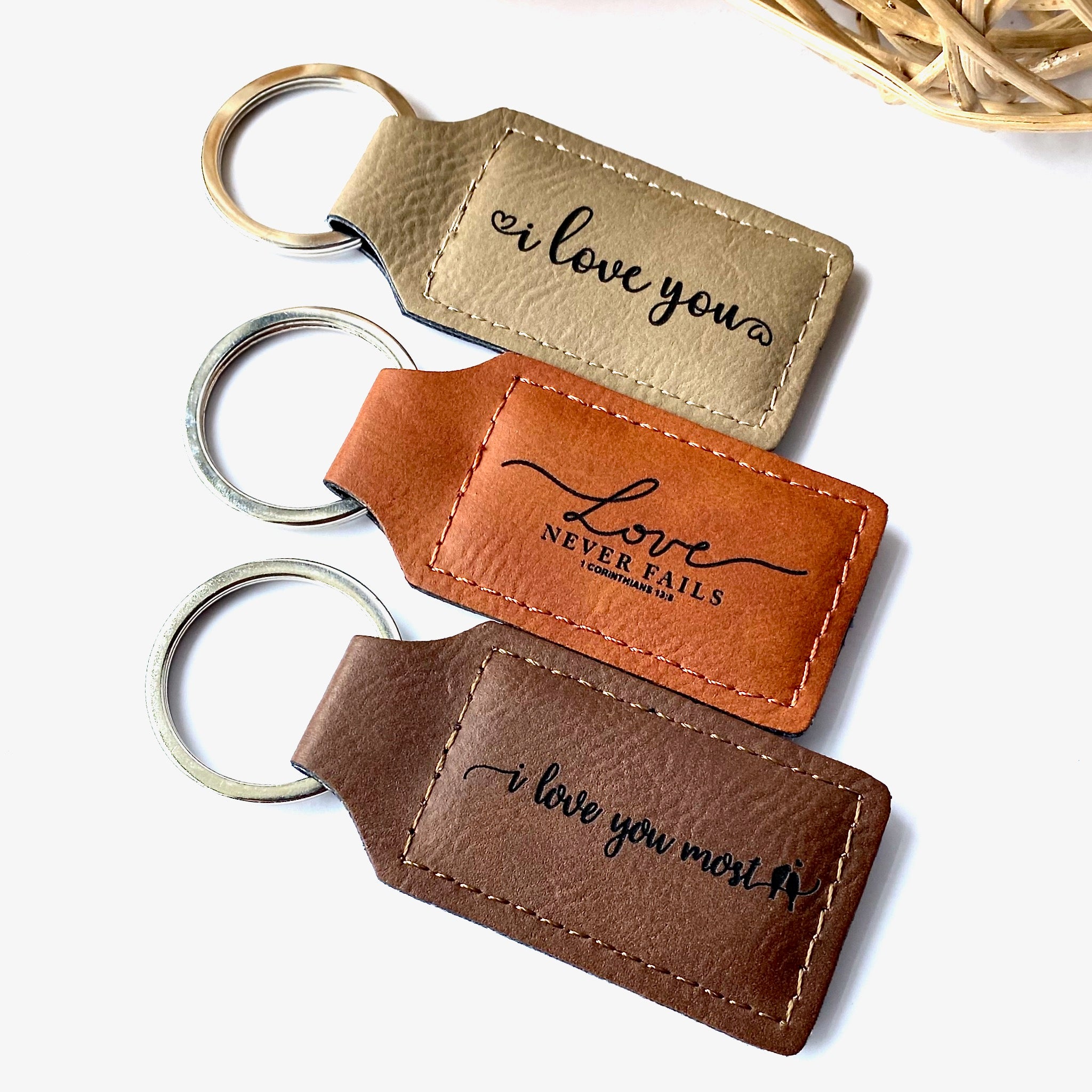 Leather Keychain – Nona Engraving