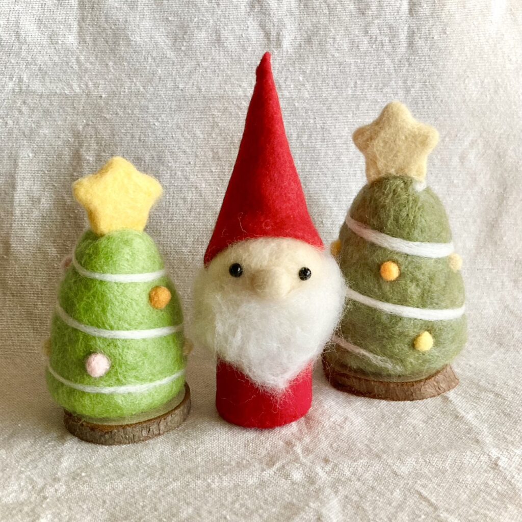 KeittoOppi】羊毛フェルト初級者コース♪トントゥまたはクリスマス
