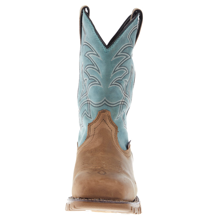 Tony Lama Justin Mens TLX Roustabout Ash Grey 11 In Blue Top Waterproo