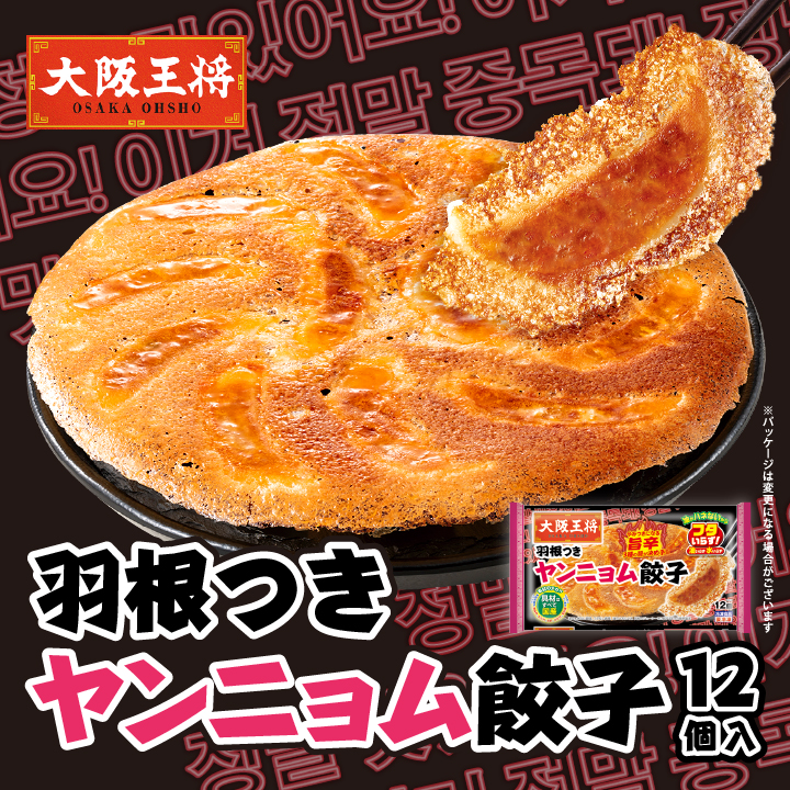 羽根つきヤンニョム餃子12個入りの通販情報 - 大阪王将 公式通販