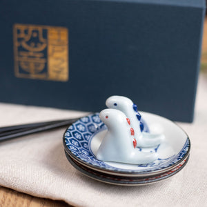 Edo Dinosaur Mamezara Plate & Chopstick Rest Set – Object of Living