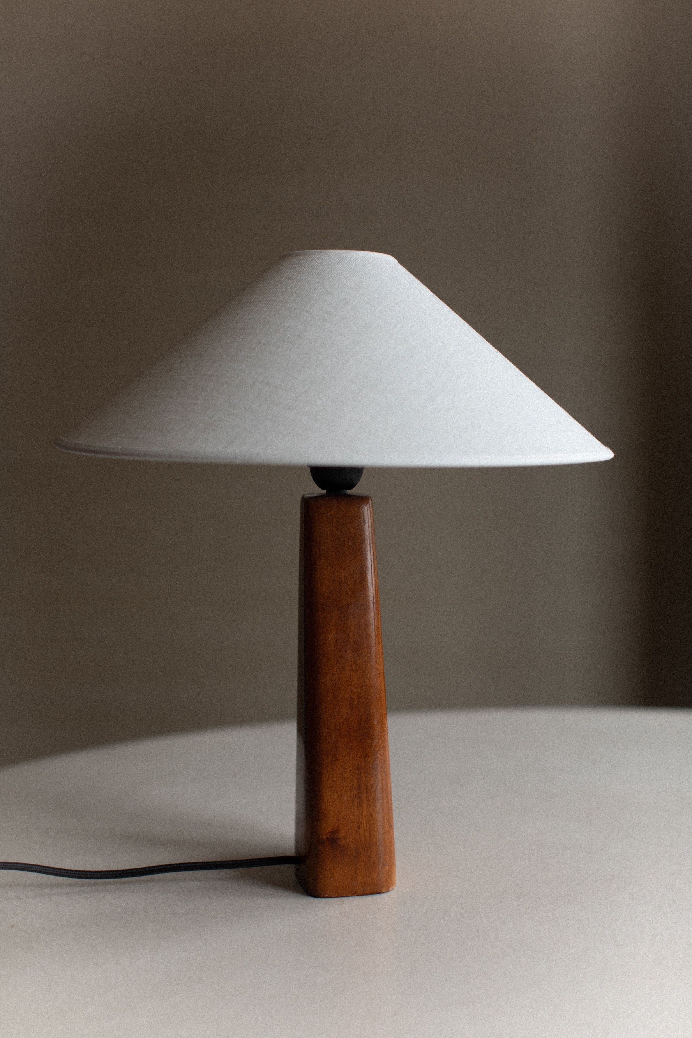 1960's Wooden Lamp - The Oblist