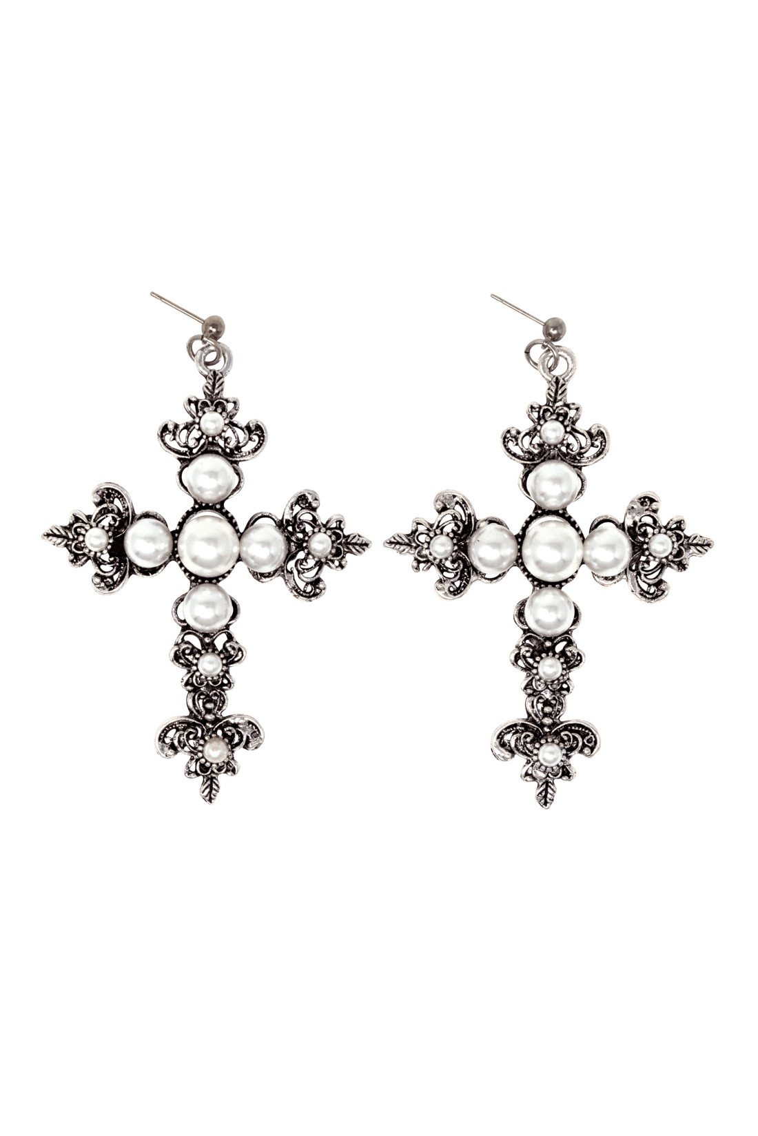 PEARL CROSS NECKLACE – OHTNYC
