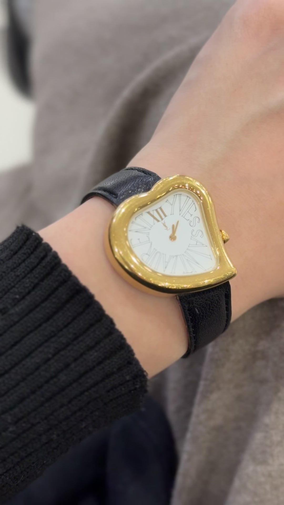 Yves Saint Laurent イヴ・サンローラン YSL ハート ウォッチ 腕時計