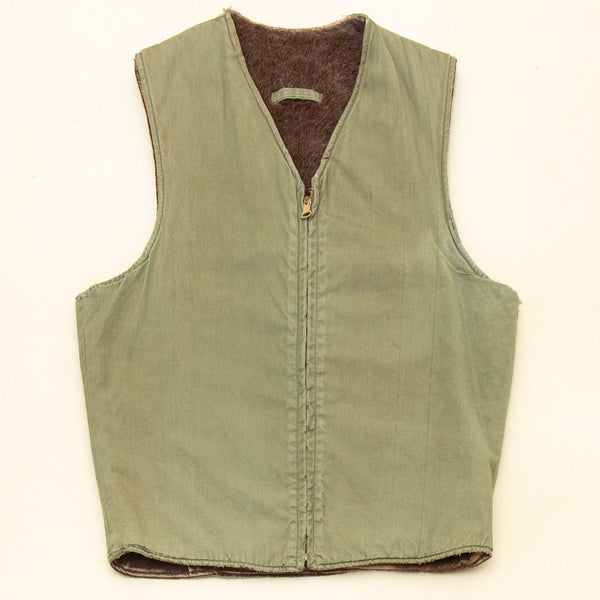 40s Vintage USMC Alpaca Fur Lined Vest - Small – Omega Militaria