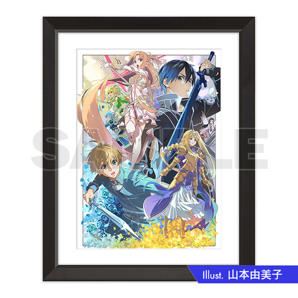 SAO ガンゲイル・オンラインキャラファイングラフ複製版画