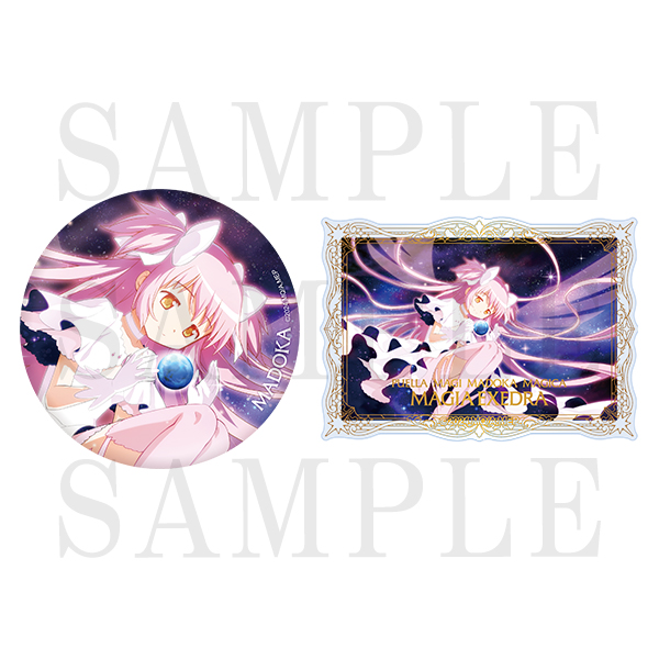 魔法少女まどか☆マギカ Magia Exedra ビッグ缶バッジ＆箔押しカード