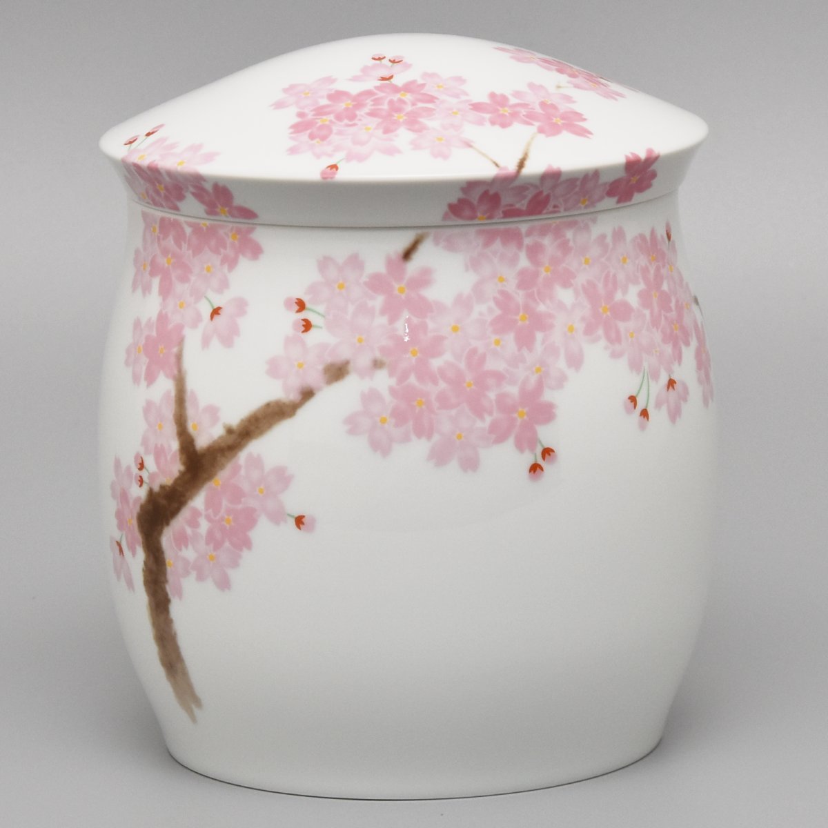 吉野桜）家型5寸骨壺|有田焼の老舗-香蘭社オンラインショップ