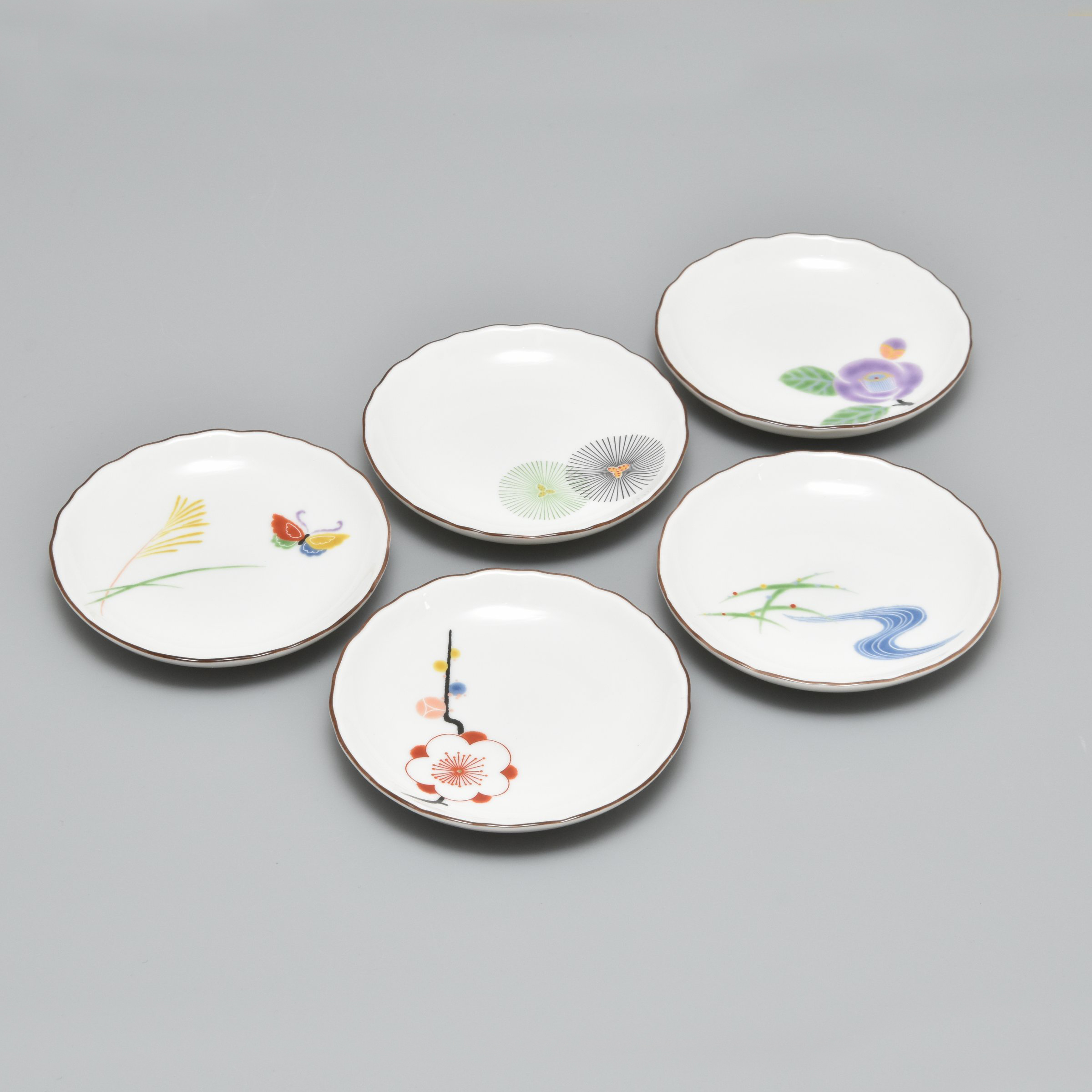 はんなり）小皿5枚セット（径11cm）|有田焼の老舗-香蘭社オンライン