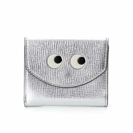 ANYA HINDMARCH＜アニヤ ハインドマーチ＞ メタリック素材3つ折りミニ