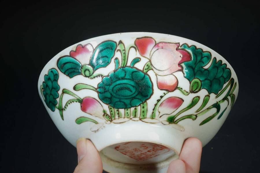 粉彩莲花纹碗2件83-53 - 上海都达拍卖有限公司- 上海都达拍卖有限公司