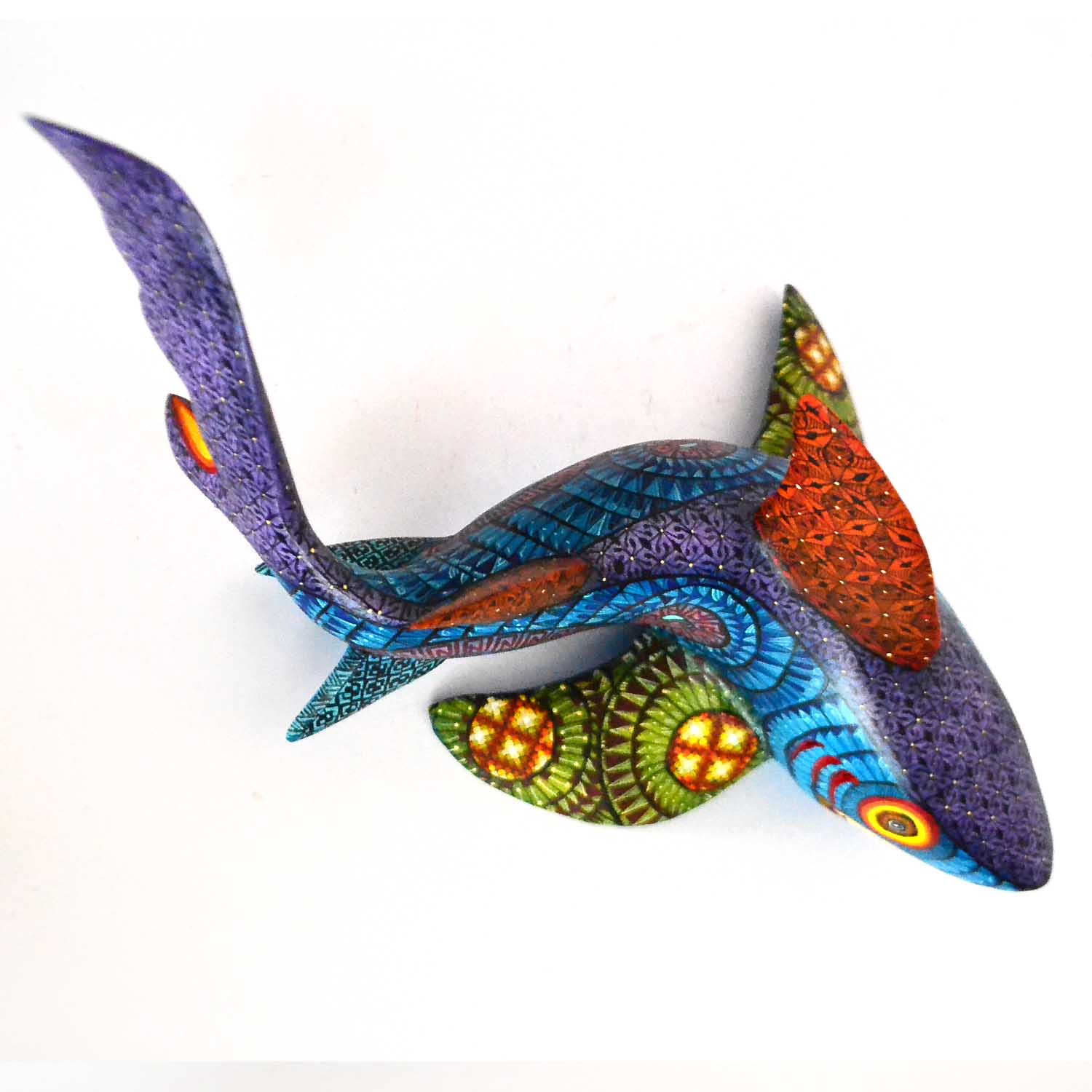 木製サメ - Alebrije 