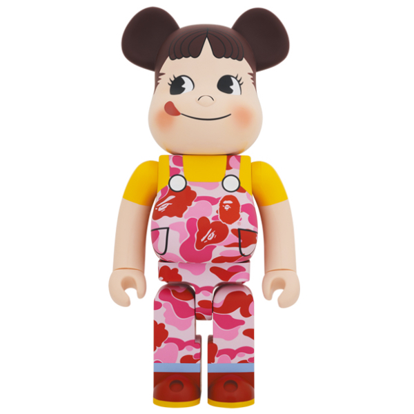BE@RBRICK Peko-chan x BAPE (R) 1000% (Green/Pink/Blue) Original