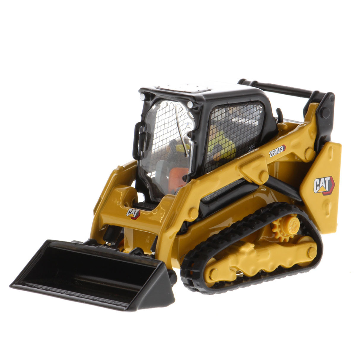1/50 CAT 259D3 Compact Track Loader with Bucket, Fork & Grapple
