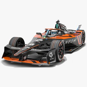 modelo 3d Coche de carreras GEN3 Evo Fórmula E temporada 2025