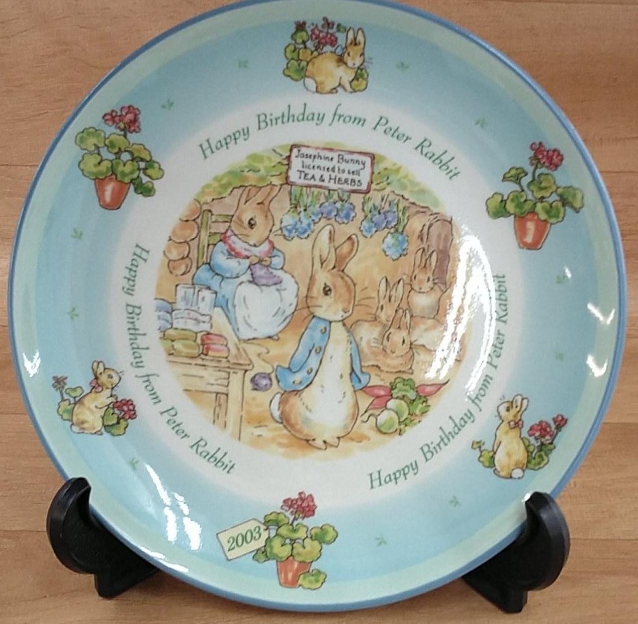ウェッジウッド(WEDGWOOD)|ピーターラビット バースデープレート
