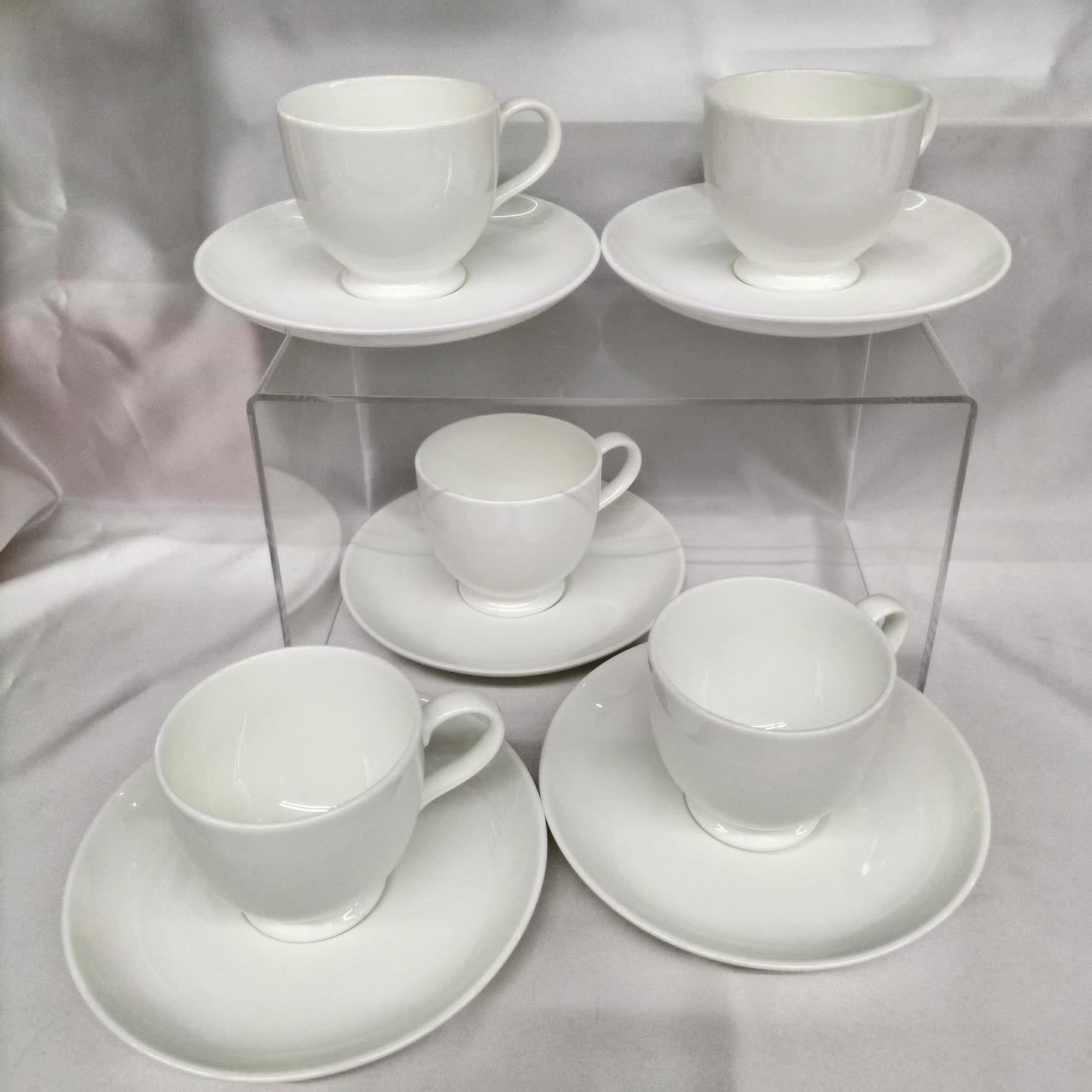 ノリタケ|カップ&ソーサー白5客セット|【ハードオフ公式通販】オフ