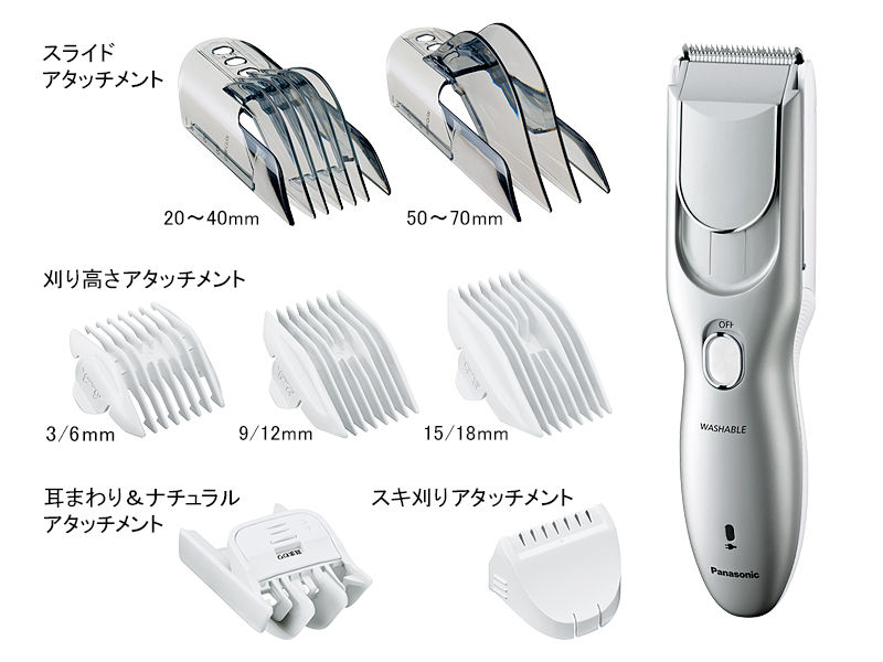概要 カットモード ER-GF80 | 家庭用散髪器具 | Panasonic