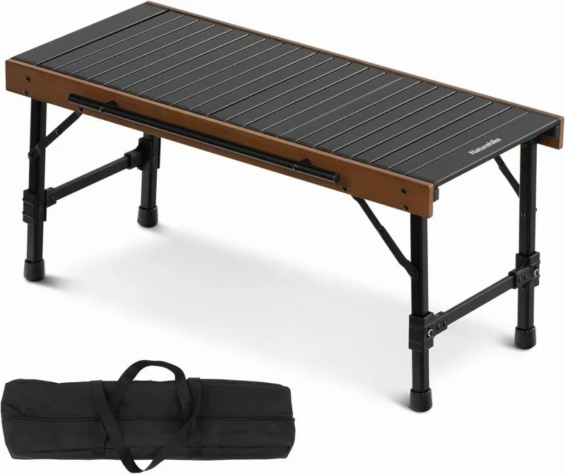 Naturehike IGT ウッド ロールトップテーブル｜軽量で質感GOODなIGT