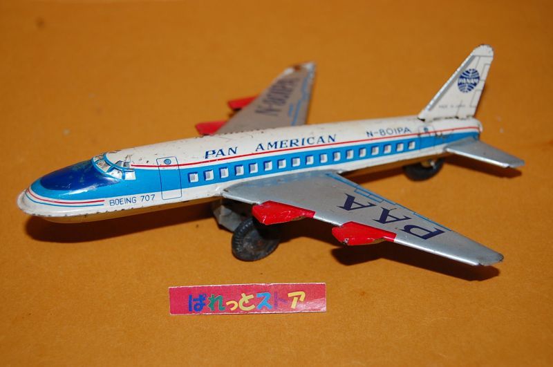 国産ブリキ玩具 Boeing 707型 PANAM 1958年 パン・アメリカン航空