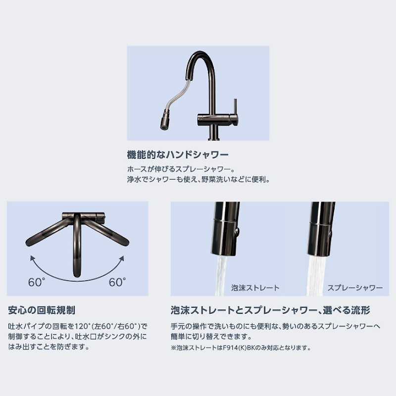 クリンスイ ビルトイン アンダーシンクタイプ 浄水器水栓 クロム
