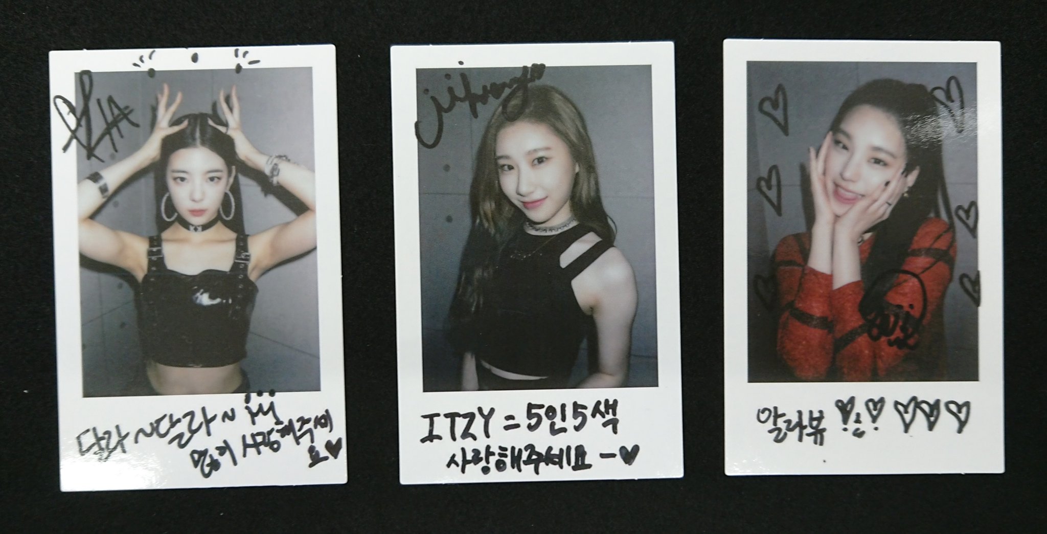 ITZY イェジ チェリョン リョンジコンジ ユニット 直筆サイン入り
