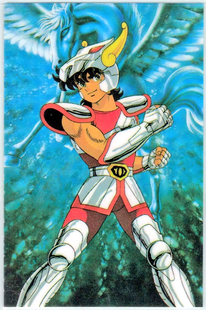December 1986 The first ever Saint Seiya laminated card released