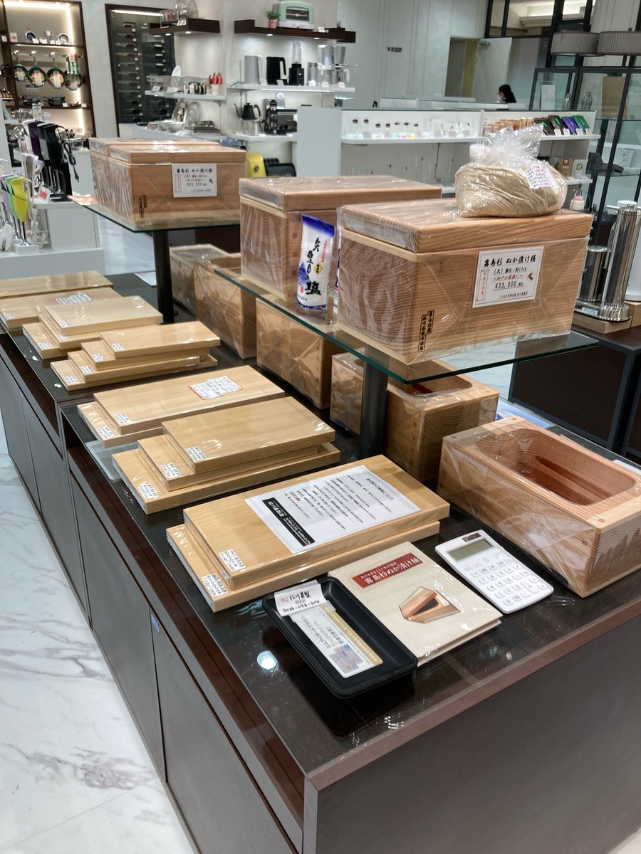 松川碁盤店＞ぬか漬け桶のご紹介🪵 宮崎杉、霧島杉をそのまま1本