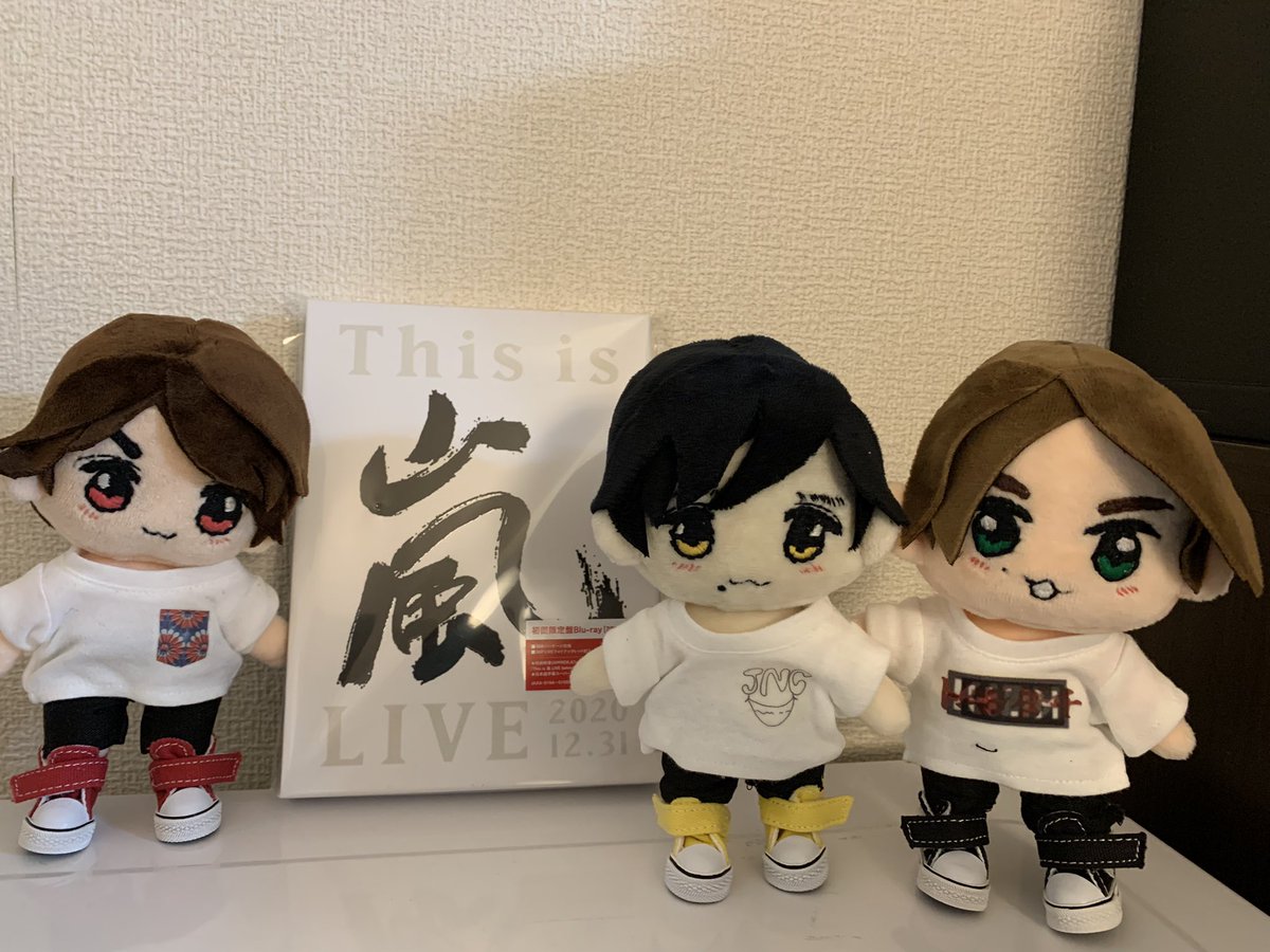 嵐Blu-rayまだ観れてない😅 嵐ちびぬい作ってみた❤️💛💚 #ちびぬい嵐